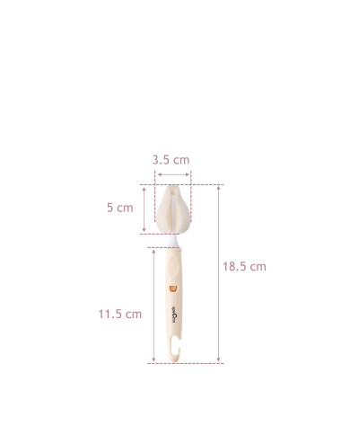 SPECTRA pudeli- ja lutipudelipintslite komplekt, Vanilla
