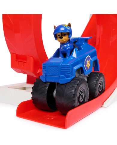 PAW PATROL RESCUE WHEELS SUPER LOOP TOWER HQ MÄNGUKOMPLEKT KOOS CHASE’I KUJUkese JA AUTOGA