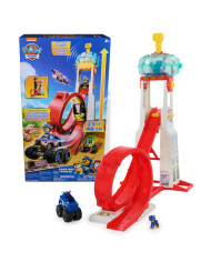 PAW PATROL RESCUE WHEELS SUPER LOOP TOWER HQ MÄNGUKOMPLEKT KOOS CHASE’I KUJUkese JA AUTOGA