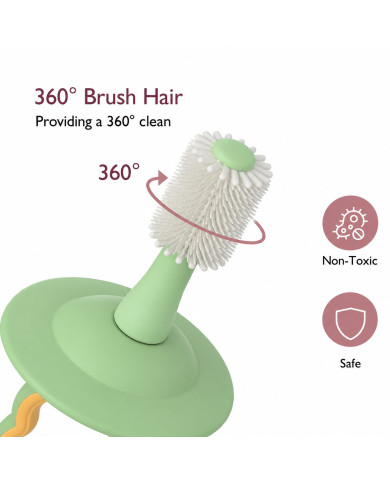 Momcozy 360° ülipehme imikute hambahari, roheline