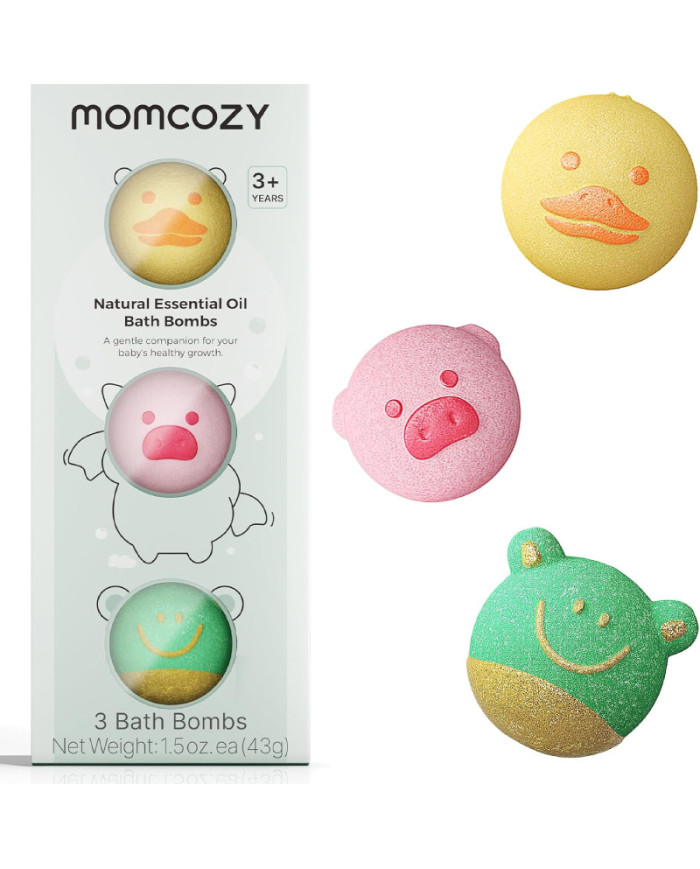 MOMCOZY LOODUSLIKUD VANNIPALLID LASTELE EETERLIKE ÕLIDEGA, 3 TK