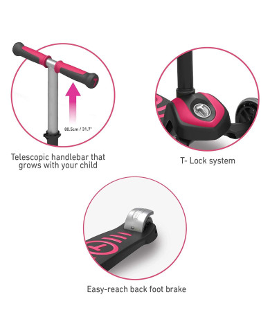 SMART TRIKE T5 TÕUKERATAS, PINK