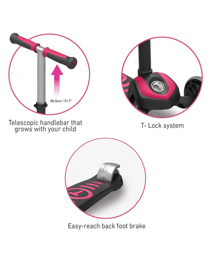 SMART TRIKE T5 TÕUKERATAS, PINK