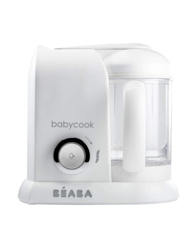 BEABA BABYCOOK 4IN1 PÜREERIJA-AURUTAJA, WHITE/SILVER