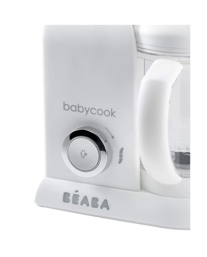 BEABA BABYCOOK 4IN1 PÜREERIJA-AURUTAJA, WHITE/SILVER