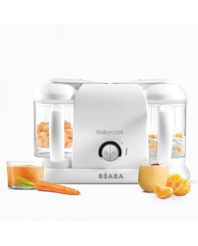 BEABA BABYCOOK PLUS BLENDER-AURUTI 4IN1, WHITE/SILVER