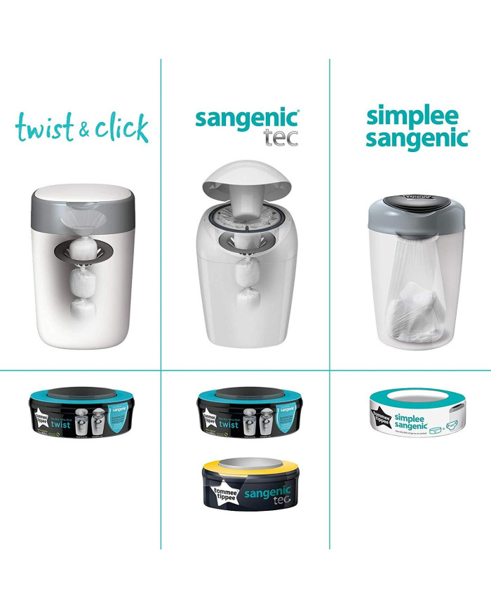 TOMMEE TIPPEE TWIST AND CLICK ADVANCED KASSETID, 6 TK KOMPLEKT